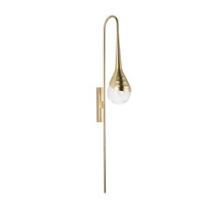 Embossed Brass Wall Sconce