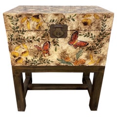 Embossed Butterfly Box on Stand