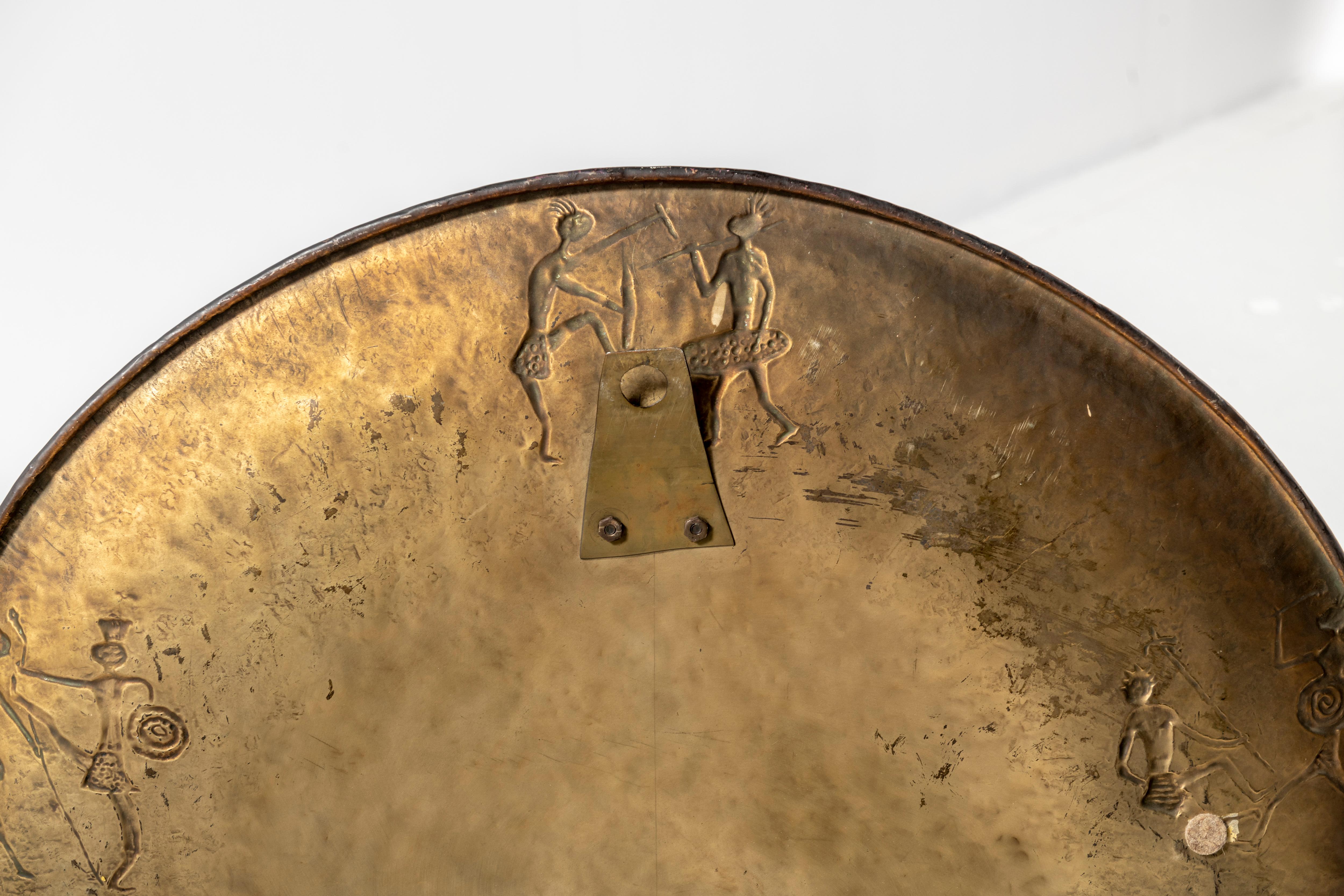 Embossed Copper Mirror by Angelo Bragalini 7