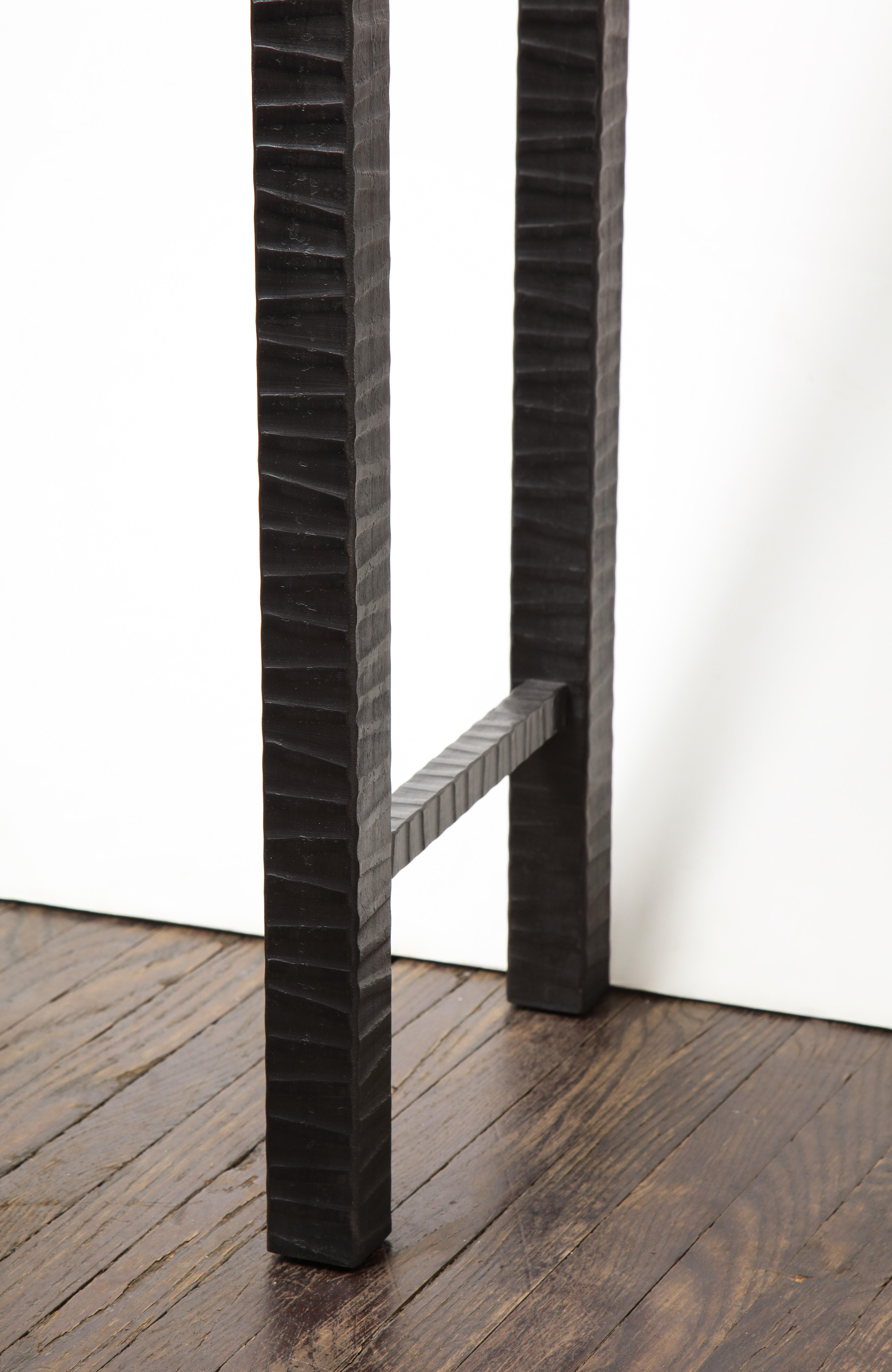 Geprägtes Edelman-Leder Straußen-Konsole (amerikanisch) im Angebot