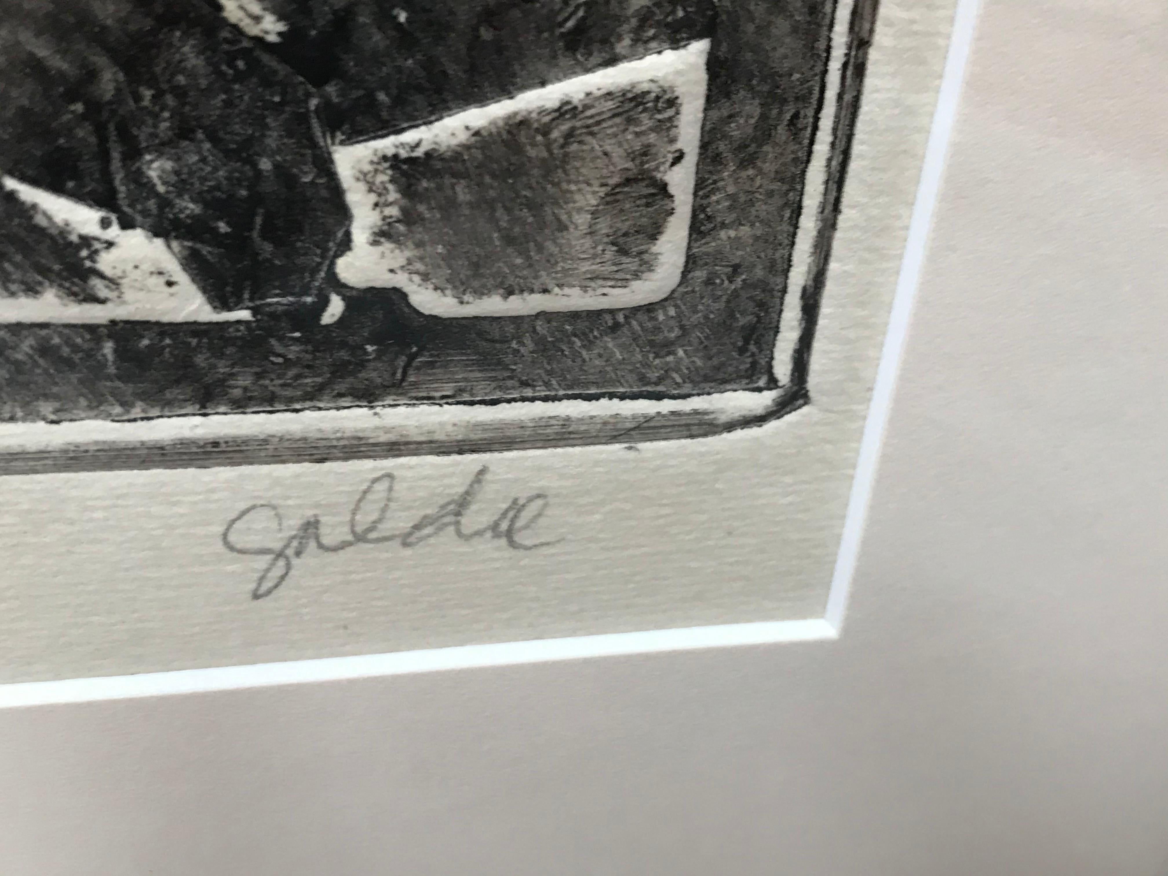 Embossed etching signed Goldie (1921-2007) and numbered 1/1.
Goldie was an Australian painter.