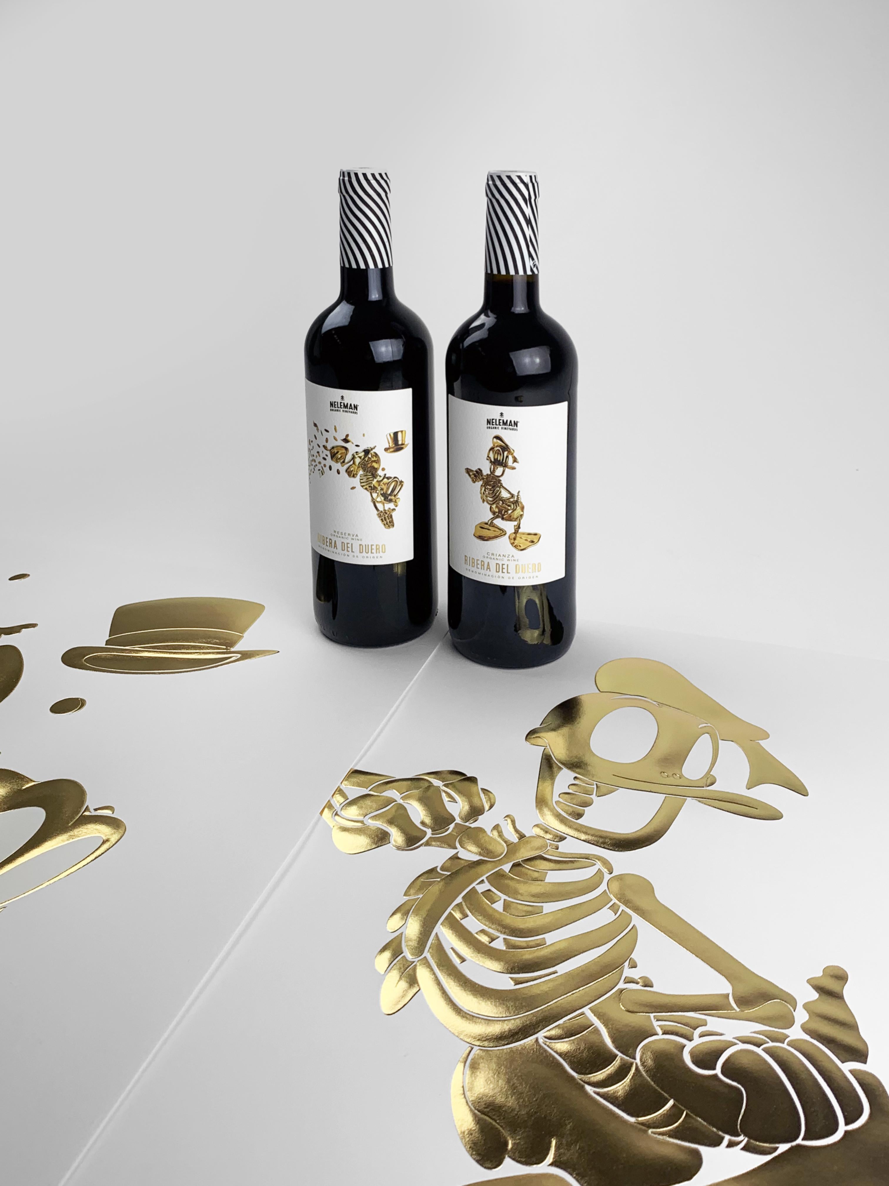 Impression de canard gaufré doré en édition limitée par Alessandro Paglia - Encadré en vente 4