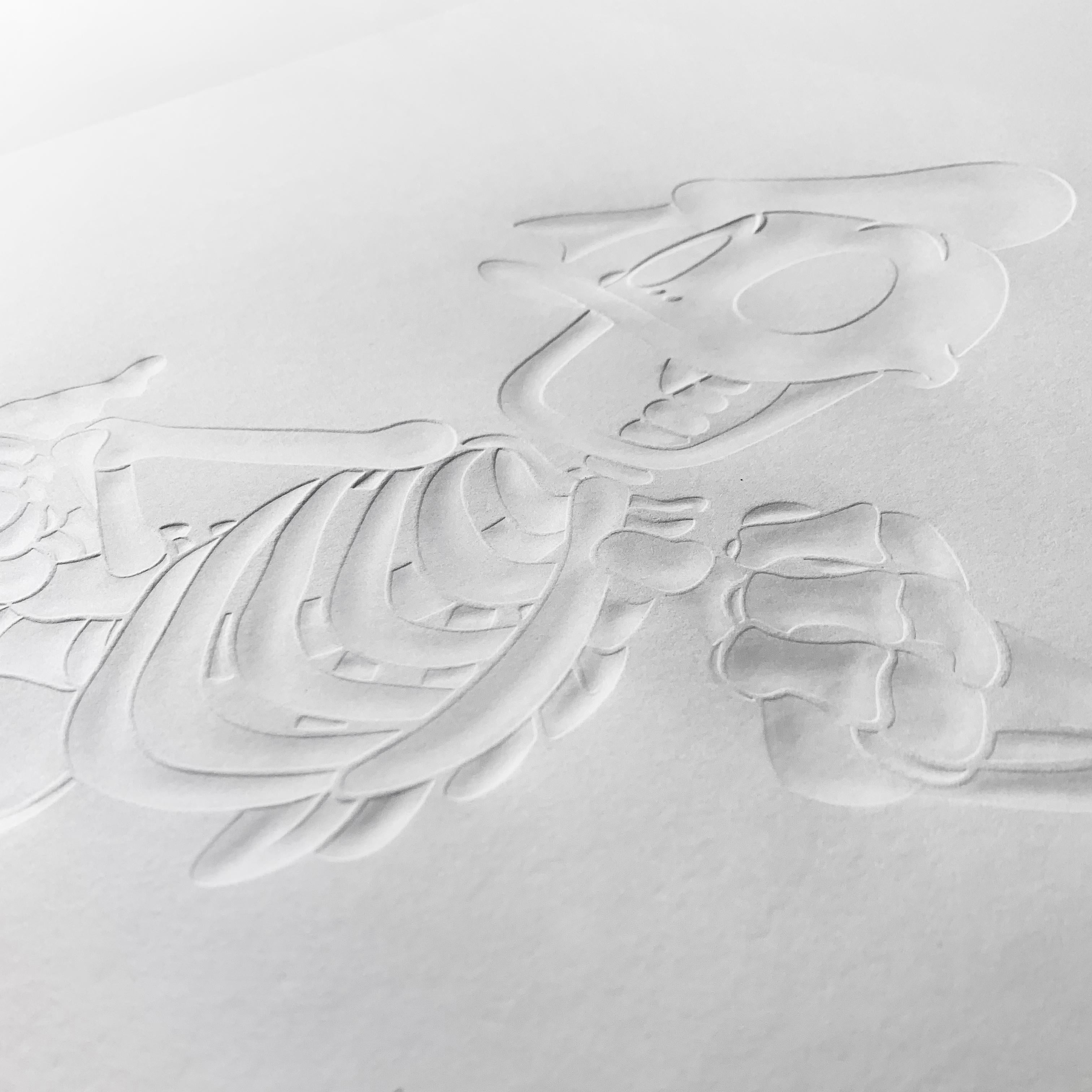 Impression de canard gaufré doré en édition limitée par Alessandro Paglia - Encadré Excellent état - En vente à Dronten, NL