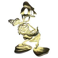 Embossed Golden Limited Edition Duck Print by Alessandro Paglia — Framed