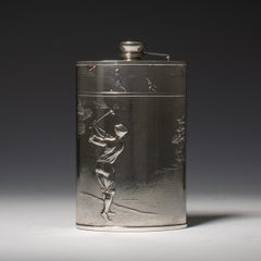 Embossed Golfing Flask, circa 1930