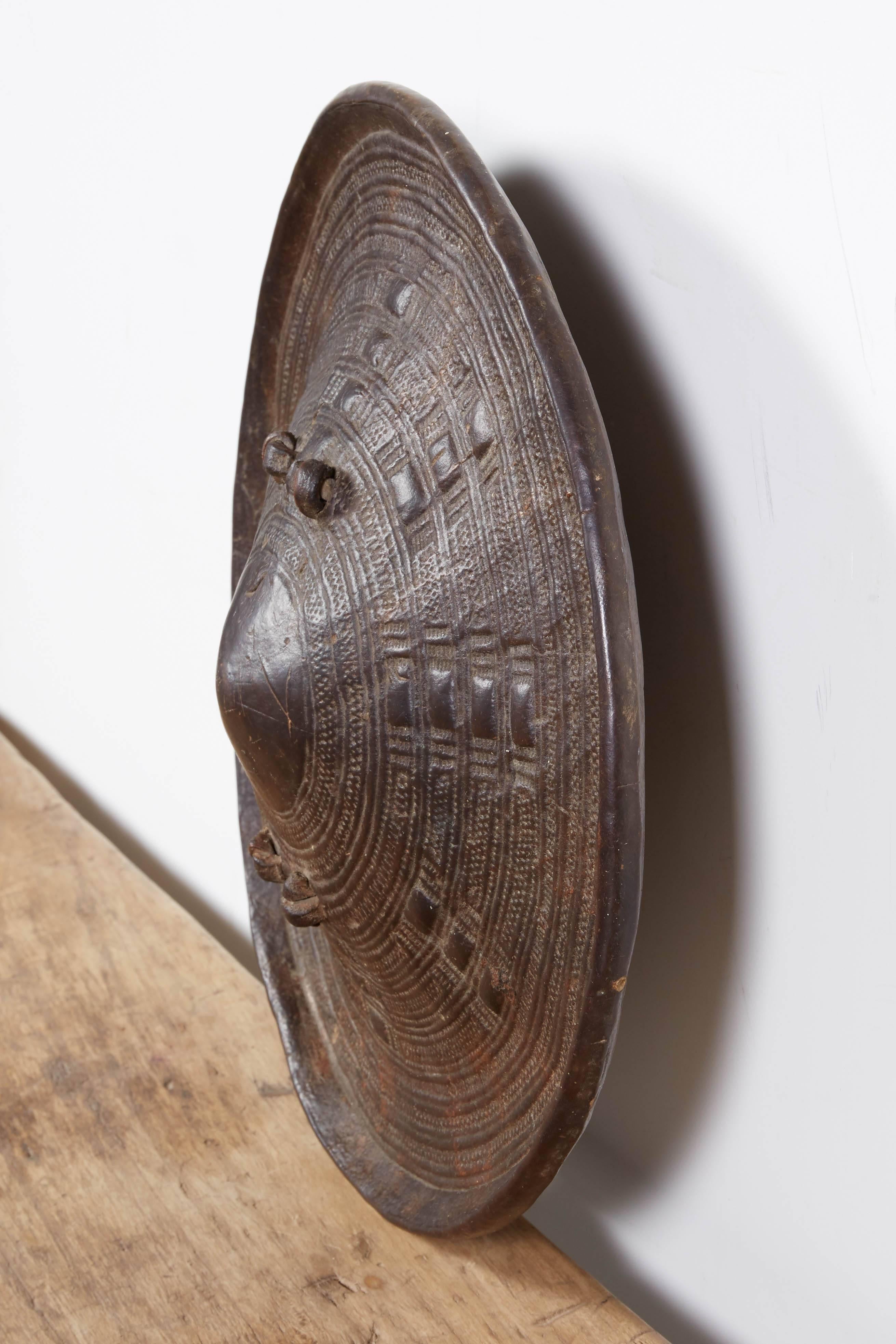 Leather Embossed Hide Shield from Somalia