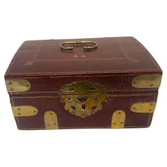Embossed Leather and Brass Letter Box