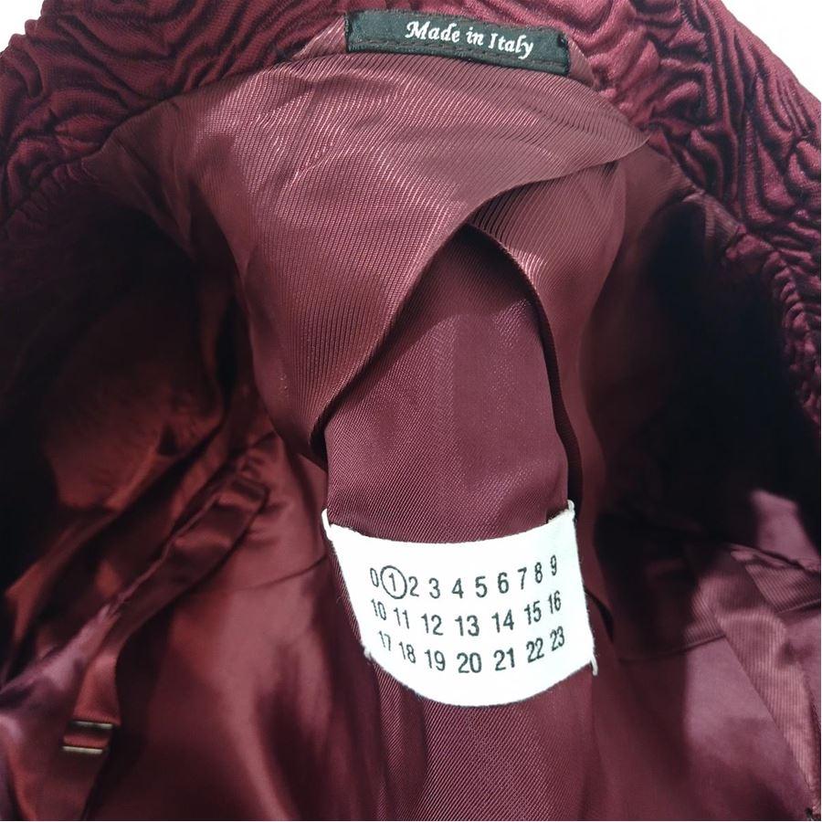 Maison Martin Margiela Embossed overcoat size 46 In Excellent Condition For Sale In Gazzaniga (BG), IT