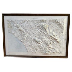 Used Embossed Santa Ana Map