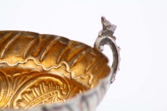 Embossed silver wine rack