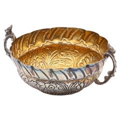 Embossed silver wine rack