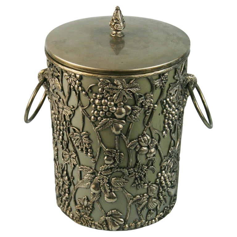 Embossed Vines and Grapes Ice Bucket For Sale