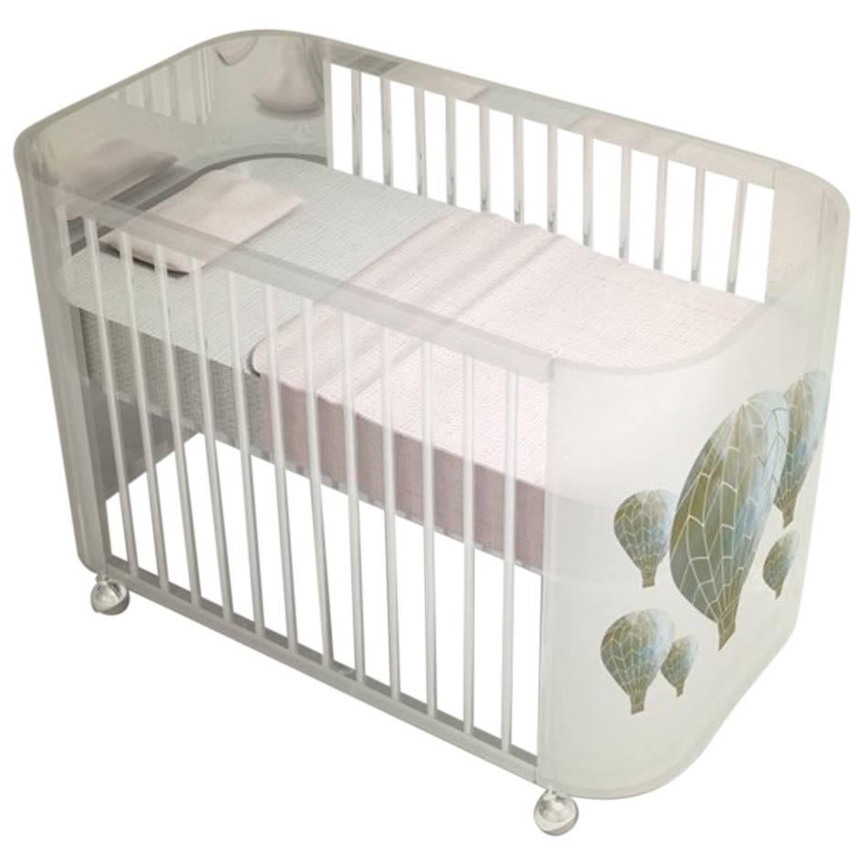 Embrace Adventure Crib in Acrylic by MISK Nursery For Sale