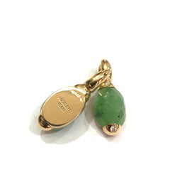 Embrace Classic with Jade, Diamonds Gold Hoop Earrings