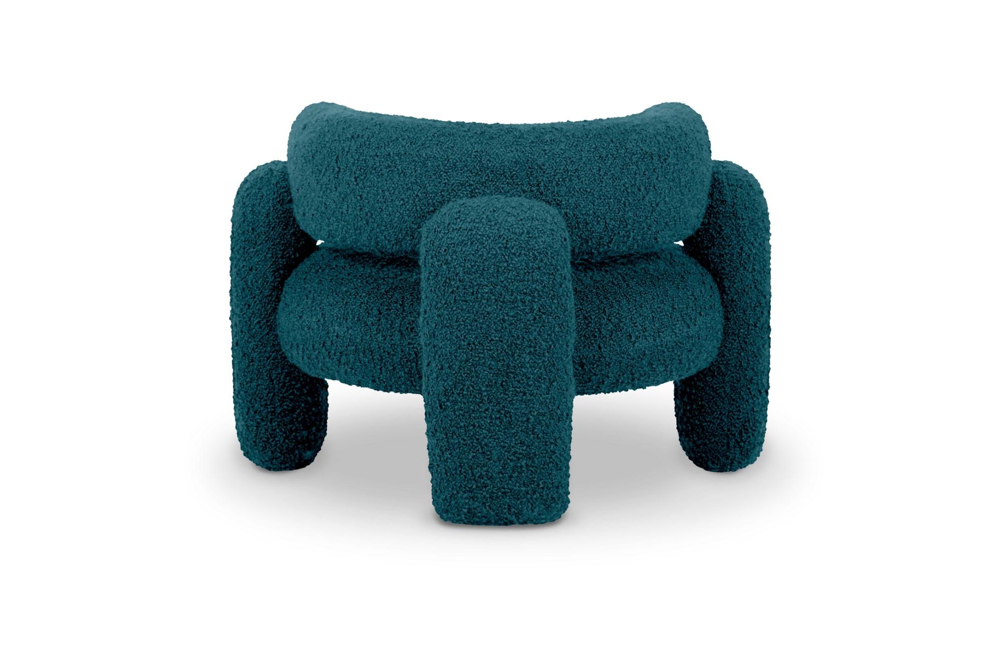 Post-Modern Embrace Cormo Azure Armchair by Royal Stranger For Sale