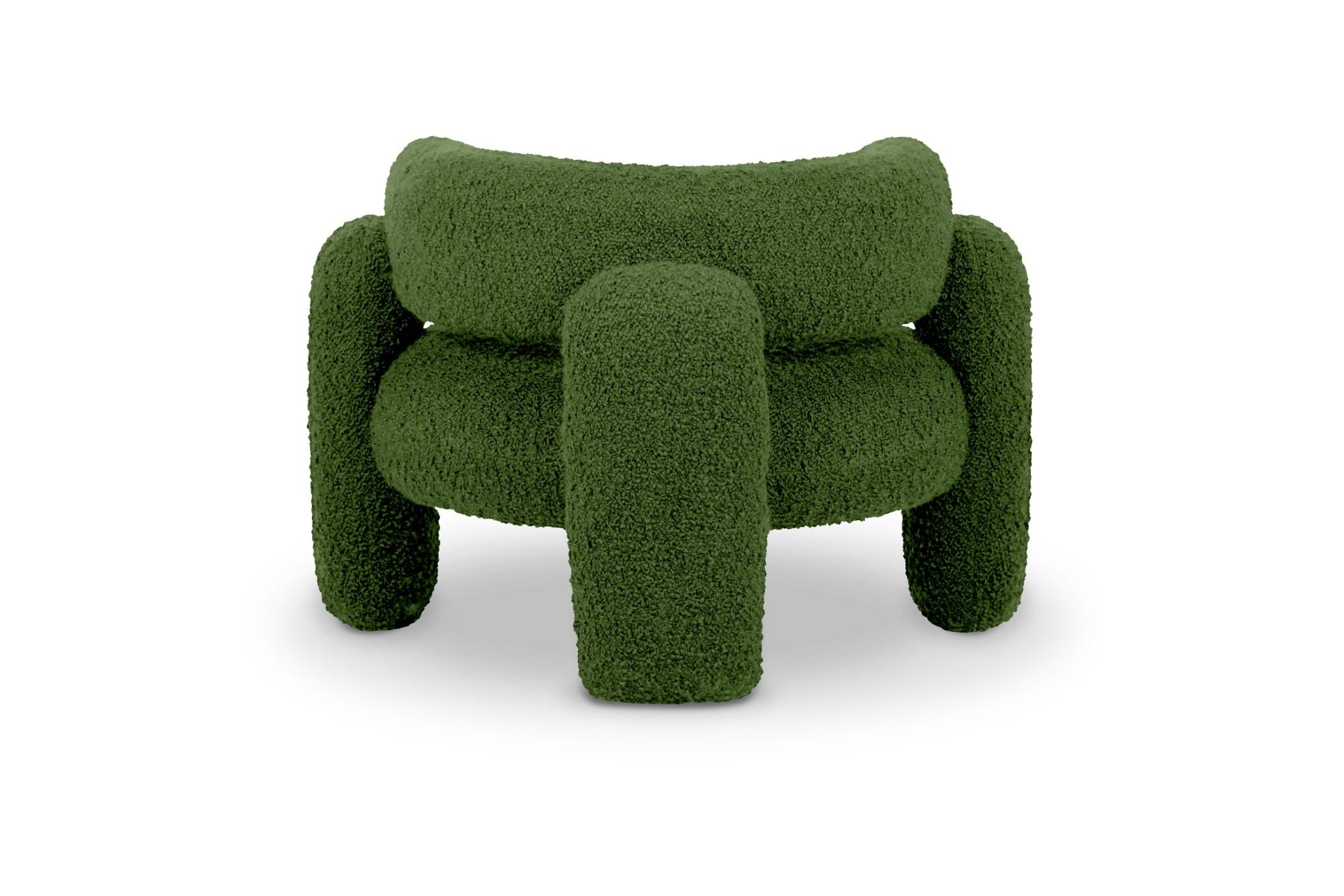 Post-Modern Embrace Cormo Emerald Armchair by Royal Stranger For Sale