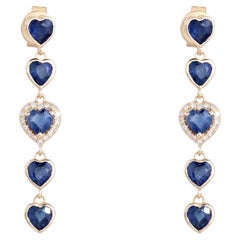 Embrace Diamond 14K (or 18k upon request) Yellow Gold Drop Earrings