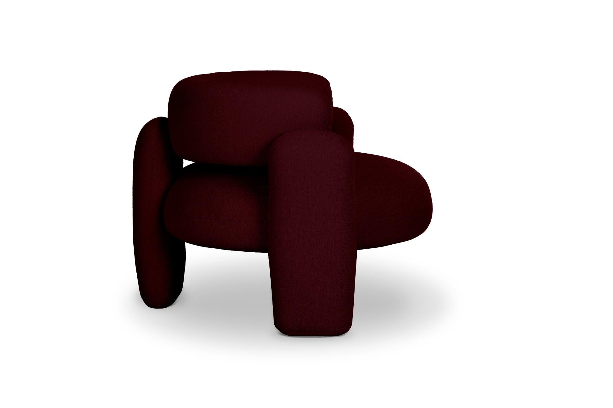 Portuguese Embrace Lago Bordeaux Armchair by Royal Stranger For Sale