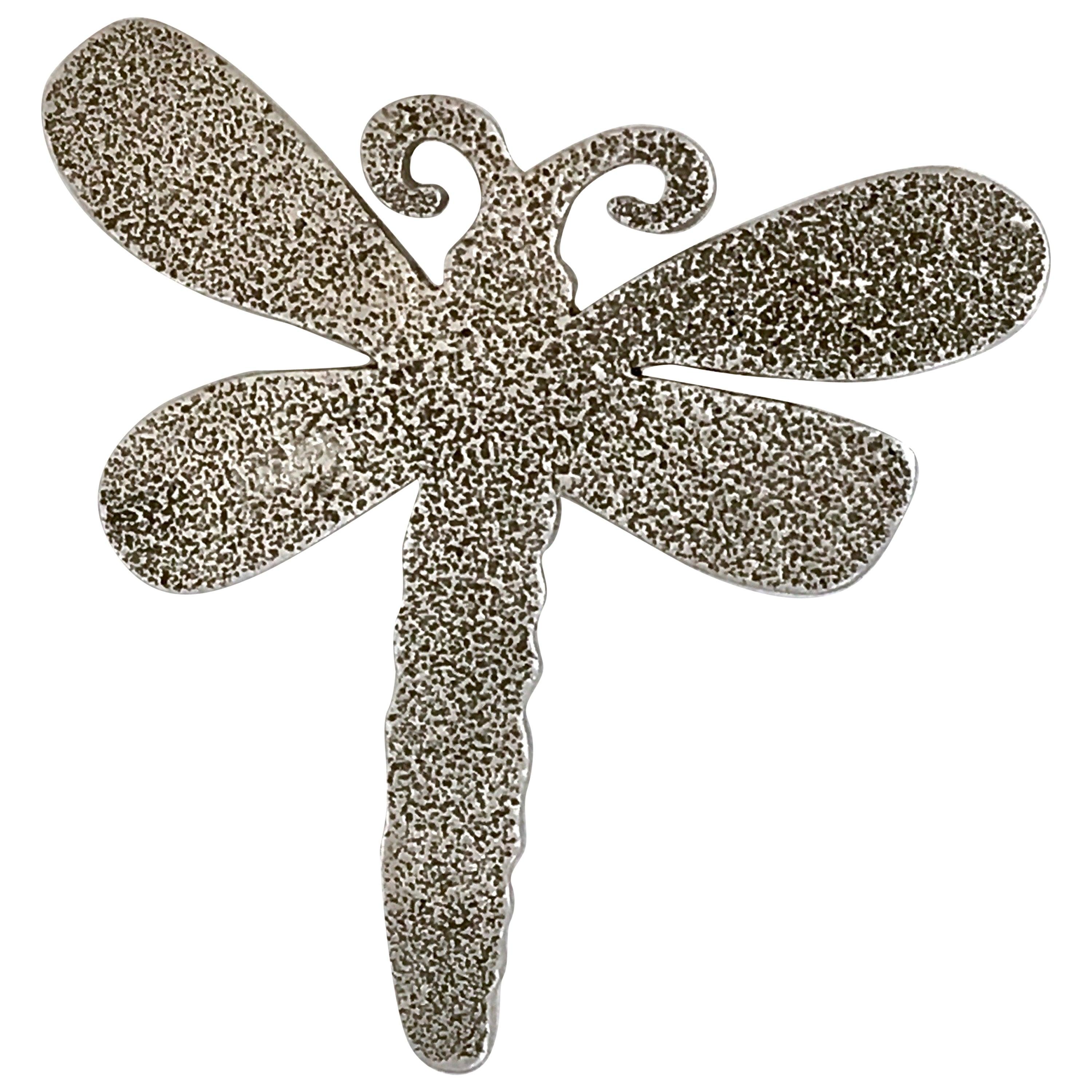 Embrace Water, Schmetterlingsanhänger mit Libellenmotiv, Melanie Yazzie Designs, Silber Navajo