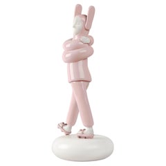 Vintage Embraced 'Pink' Sculpture 