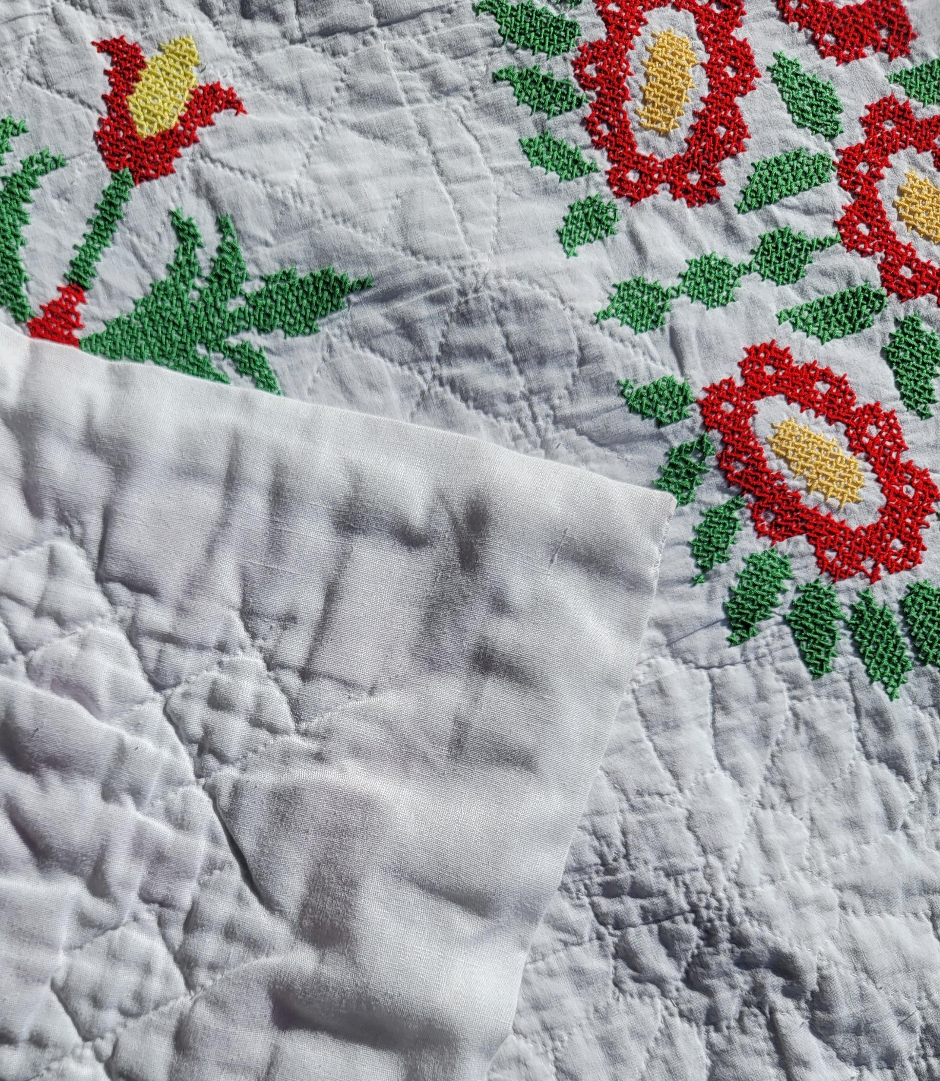 Gesticktes Album Quilt (Adirondack) im Angebot