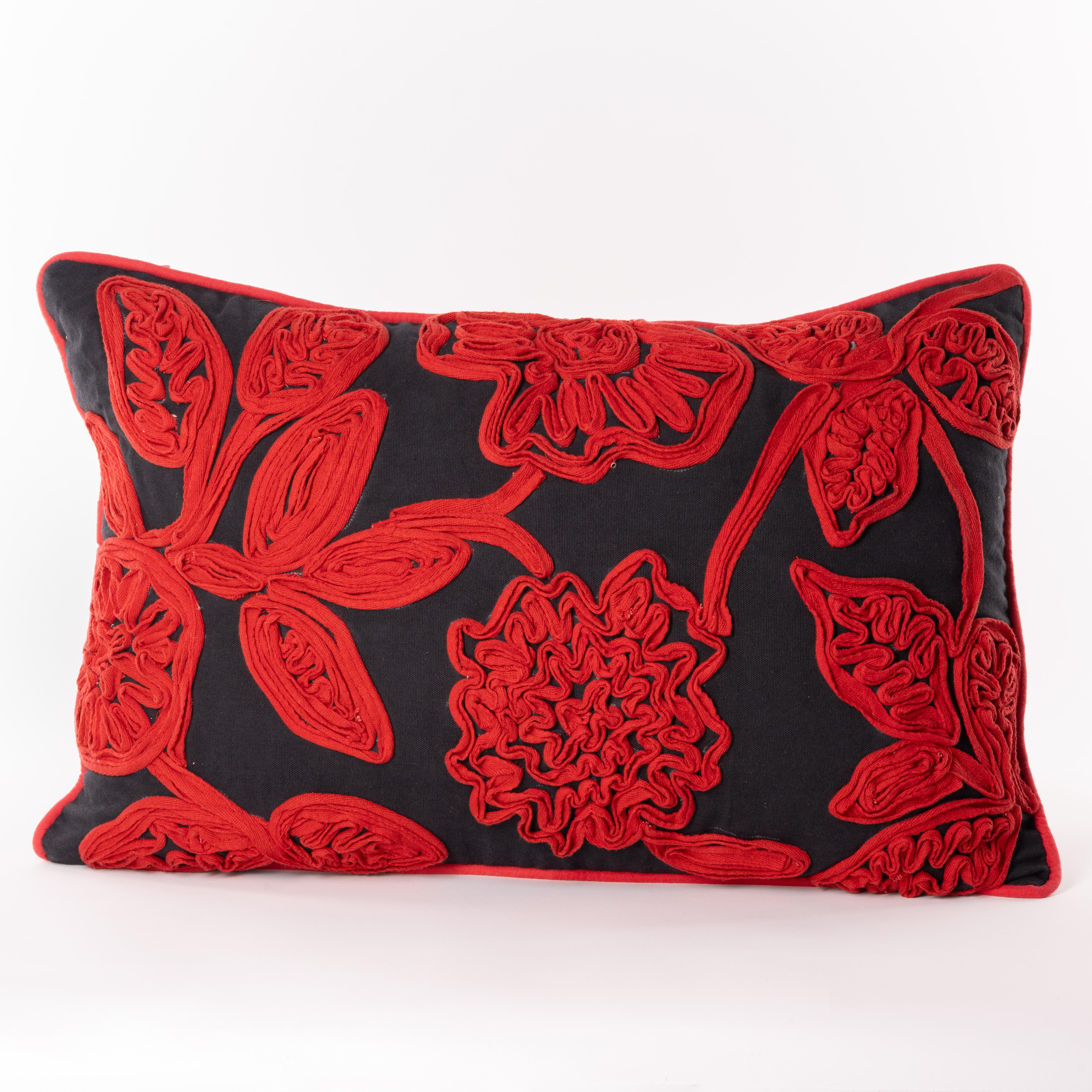 Add a touch of natural beauty to your space with our embroidered cotton cushion, featuring a delicate fully embroidered floral design. Perfect for bringing warmth and charm to any room, this cushion combines soft cotton with intricate embroidery,