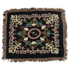 Embroidered Cover Bohemian Hand stitched Throw Wall Hanging Belle Époque