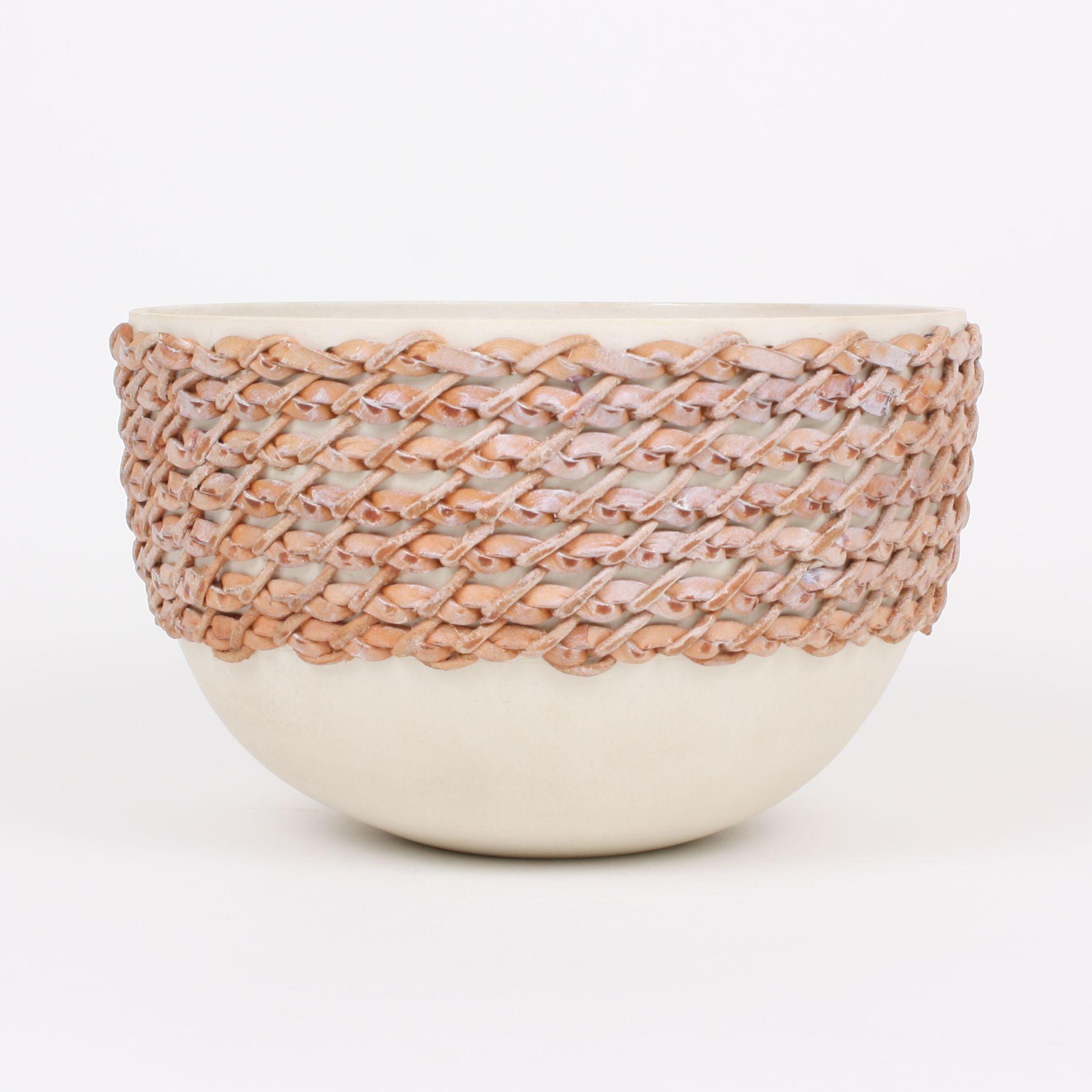 Embroidered Decorative Ceramic Bowl, Gladiateur #2 3