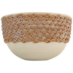 Embroidered Decorative Ceramic Bowl, Gladiateur #2