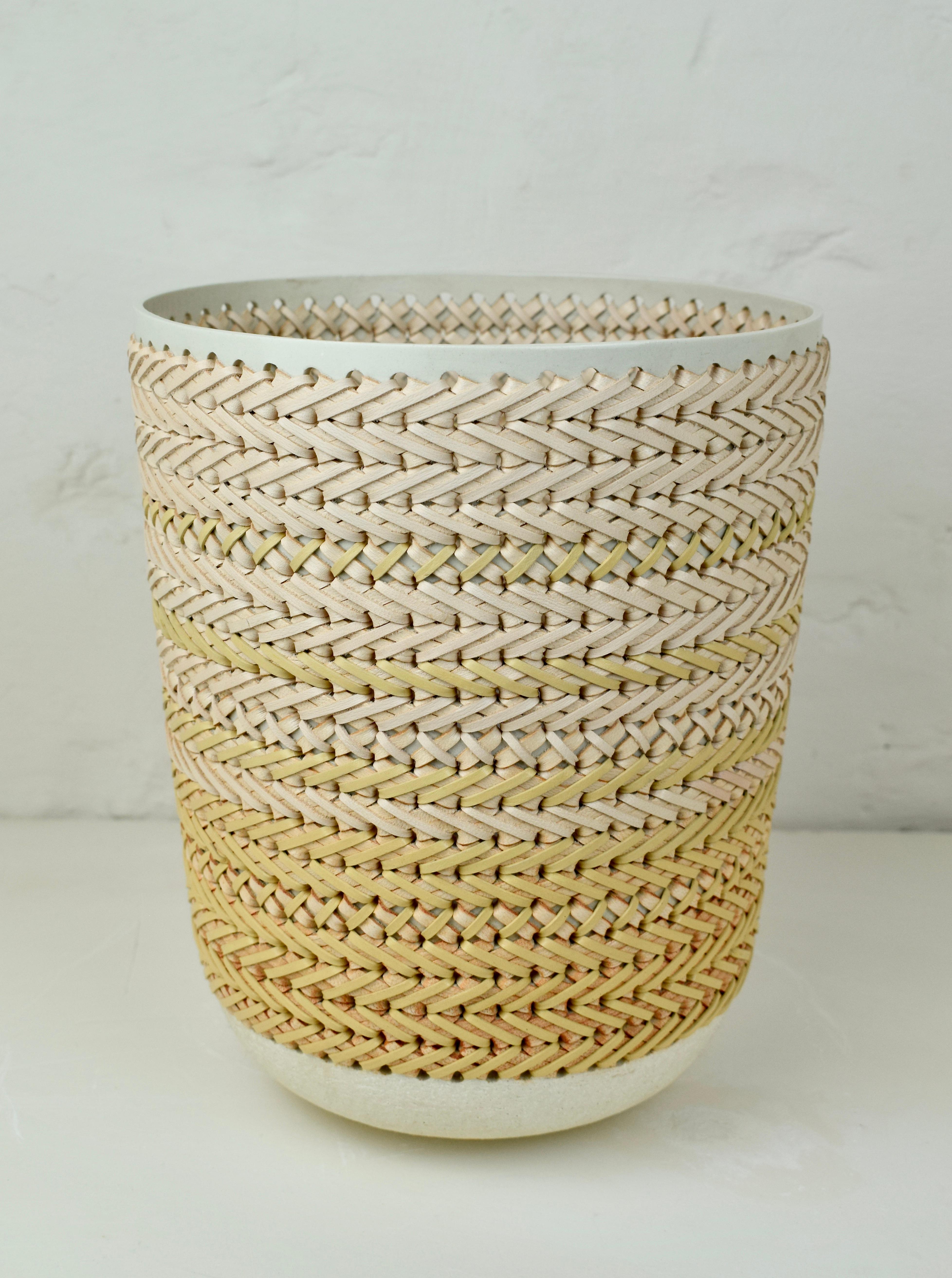French Embroidered Decorative Ceramic Vase, Gladiateur #80