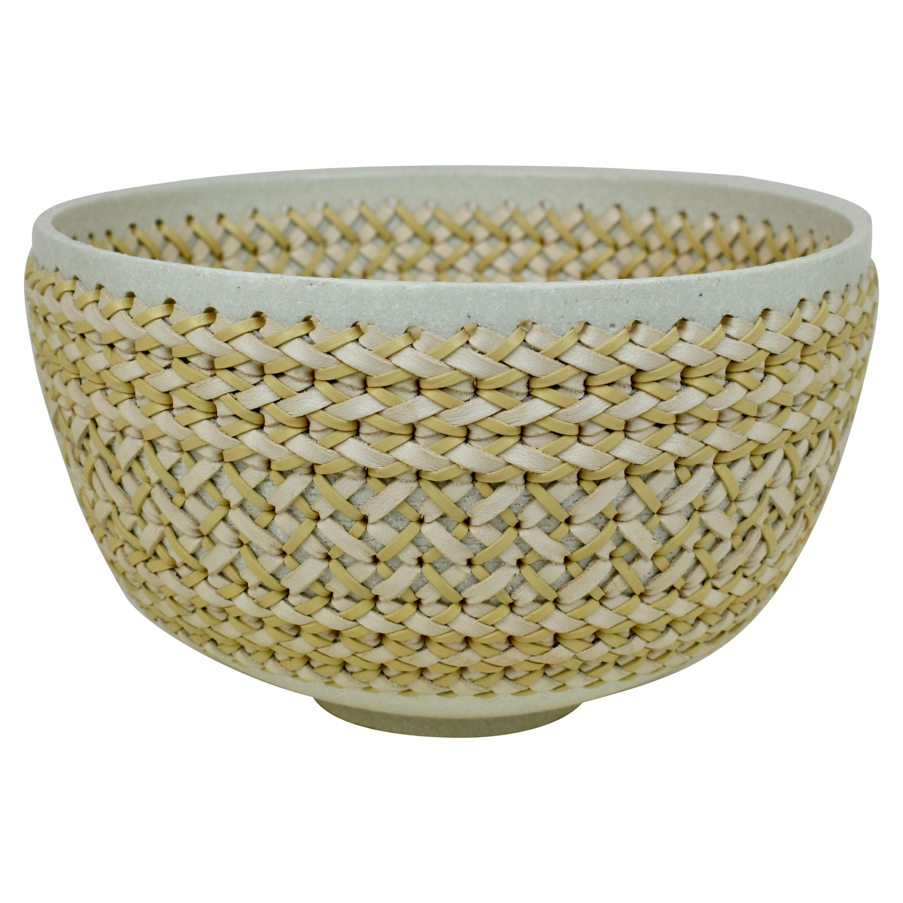 Embroidered Decorative Ceramic Vase, Gladiateur #89