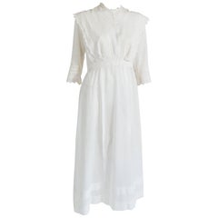 Embroidered Edwardian Dress