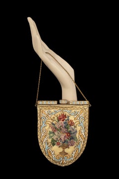 Embroidered evening bag circa 1950
