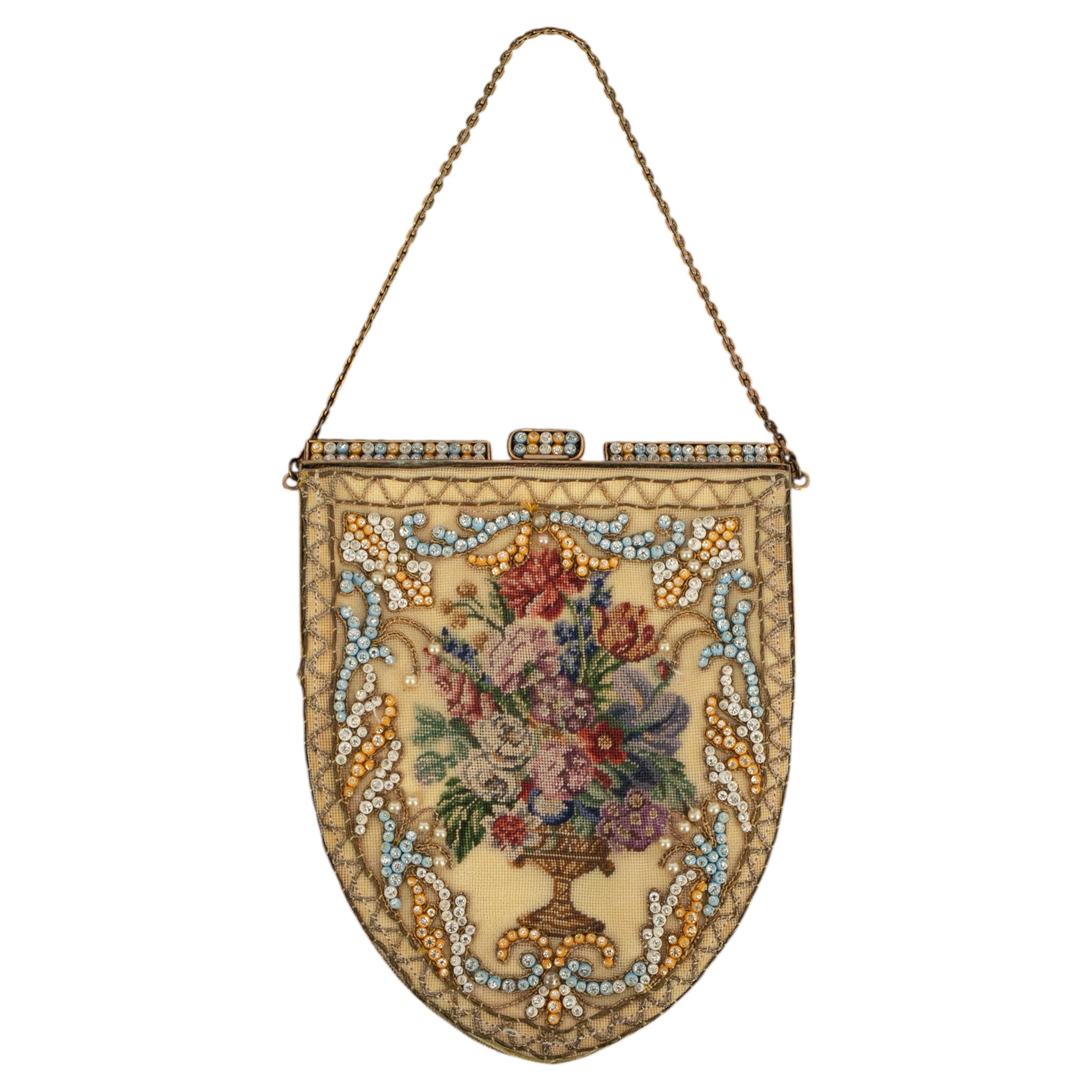 Borsa da sera ricamata del 1950 circa