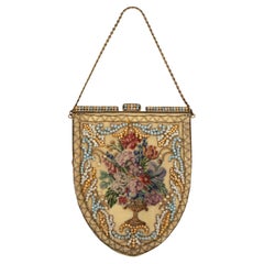 Embroidered evening bag circa 1950