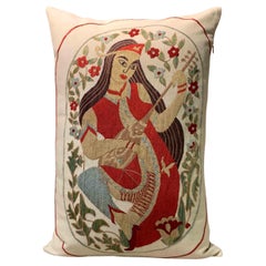 Embroidered Melodic Pillow Cover