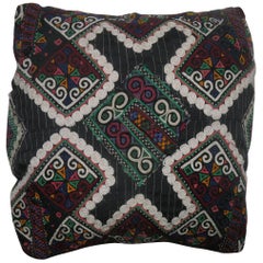 Vintage Embroidered Suzanni Textile Pillow