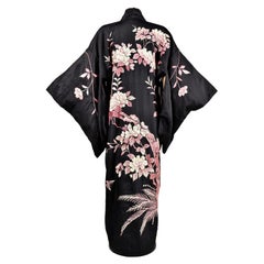 Bestickter Taft-Abendkimono - Japan für europäische Mode um 1920/1940