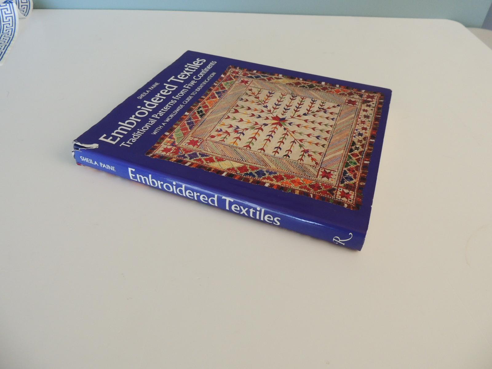 Embroidered Textiles - traditional patterns from five Continents with a worldwide guide to identification hardcover – October 15, 1990
Publisher Rizzoli; 1st Edition (October 15, 1990)
Language English
Hardcover 192 pages
Dimensions 8.5 x 0.75 x