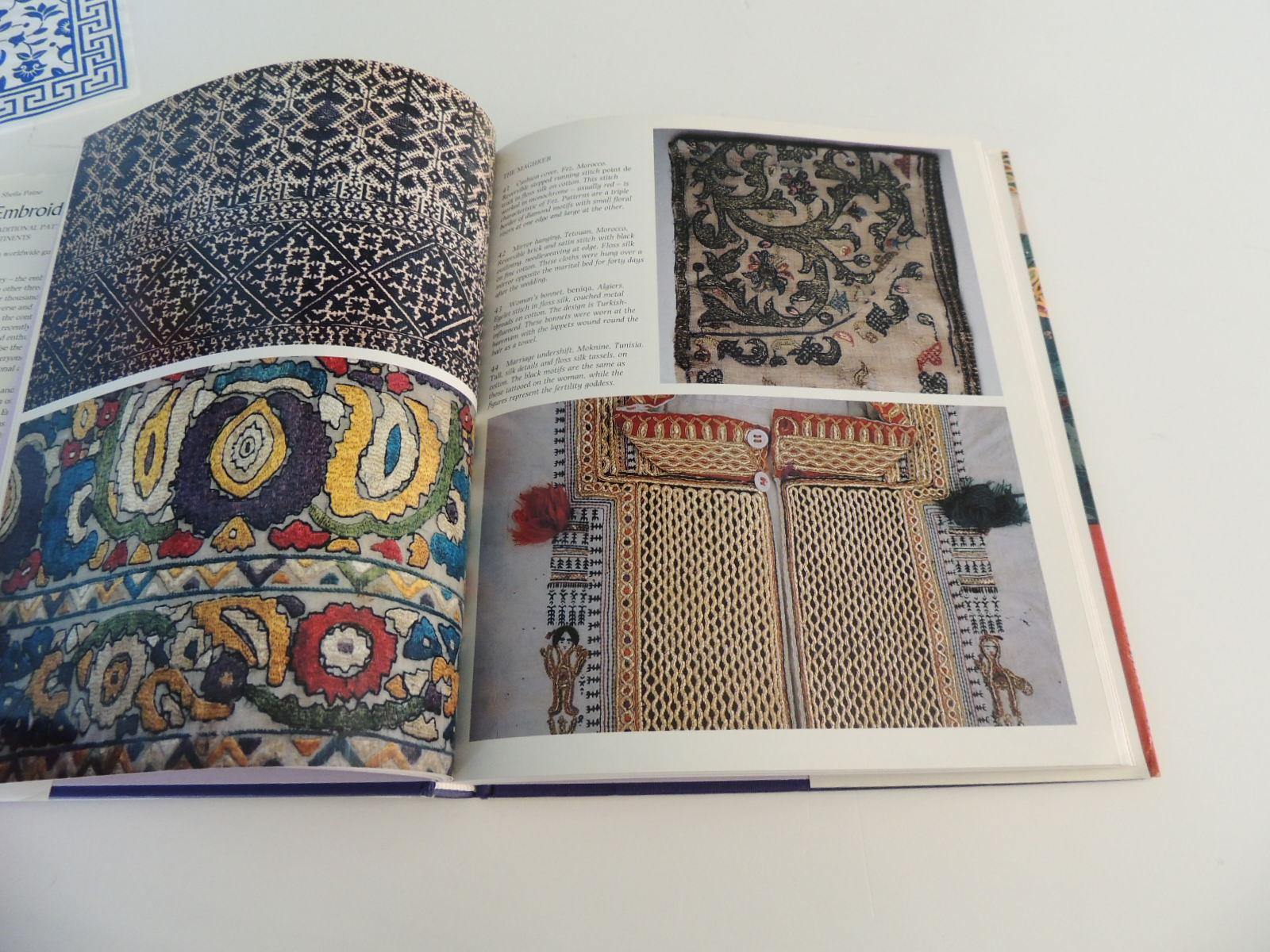 Asian Embroidered Textiles, Traditional Patterns from Five Continents Hardcover Book