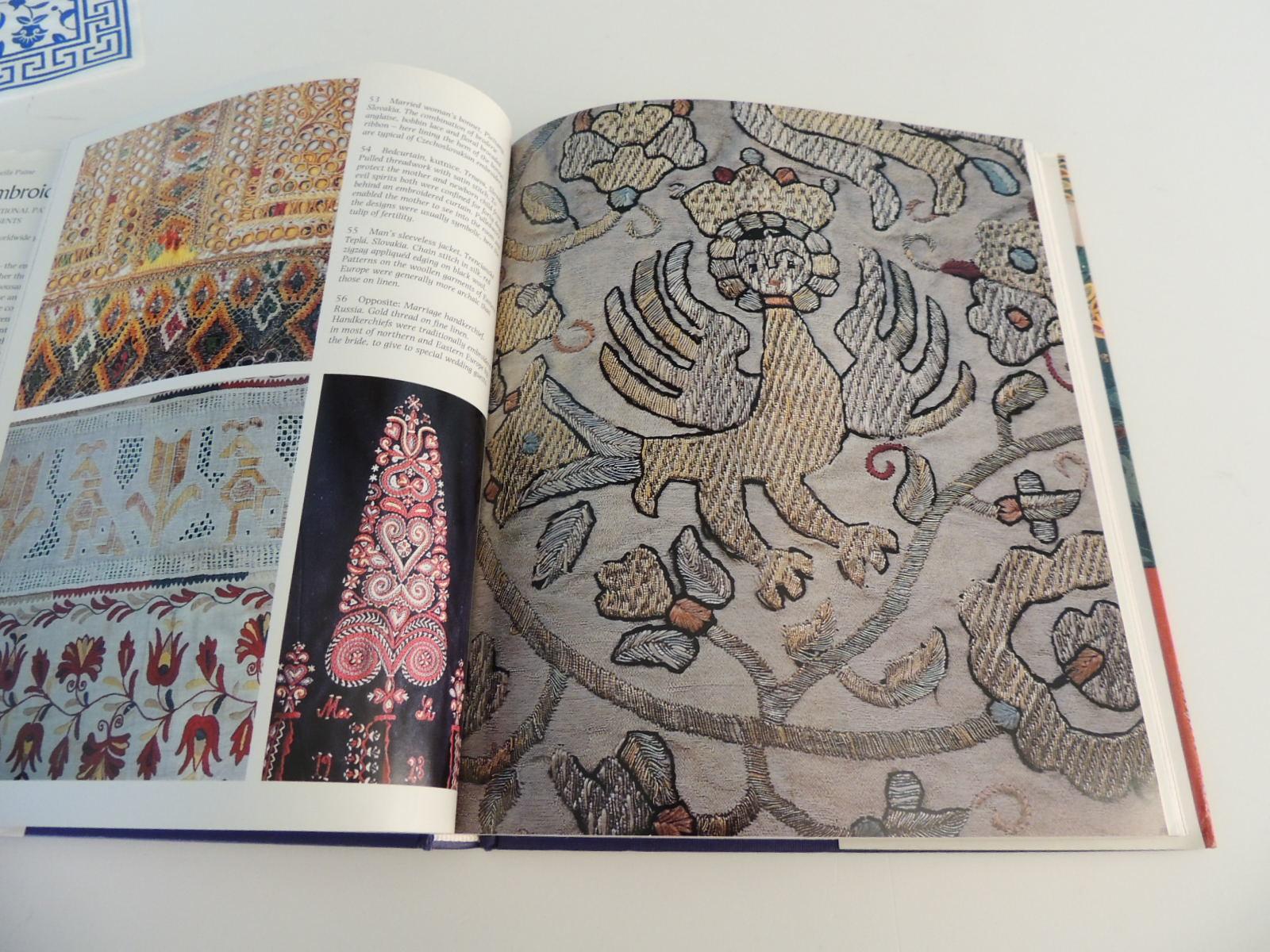 Embroidered Textiles, Traditional Patterns from Five Continents Hardcover Book In Good Condition In Oakland Park, FL