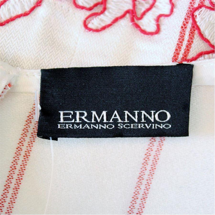Ermanno Scervino Embroidered top size 46 In Excellent Condition For Sale In Gazzaniga (BG), IT