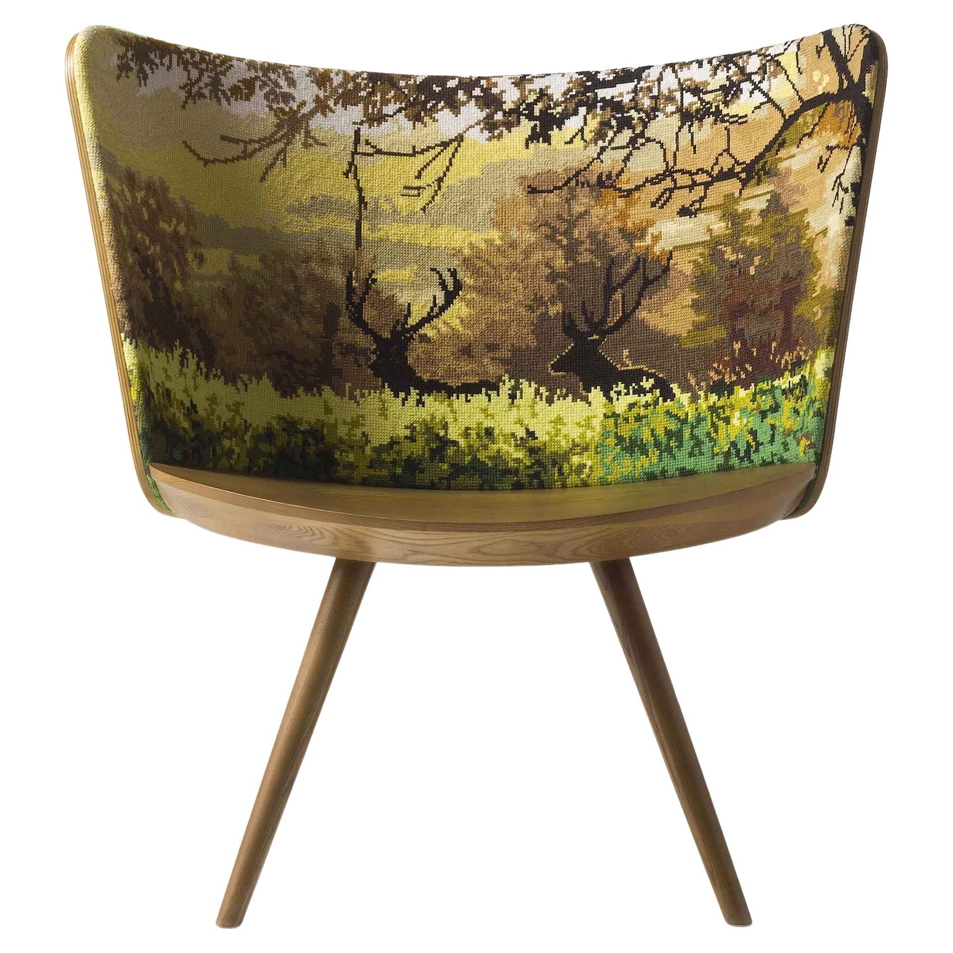 Embroidery Armchair in Autumn Finish by Johan Lindstén for Cappellini For Sale