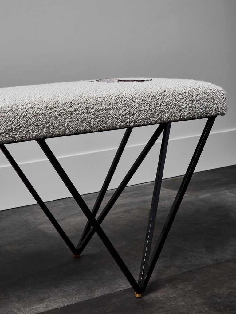 Embroidery Bench with Embroidery For Sale at 1stDibs