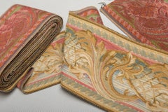 Italian Cotton Embroidery Border in Pastel Neoclassical Design