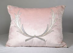 Embroidery Pillow, Antique Trim