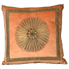 Embroidery Pillow, Antique Trim