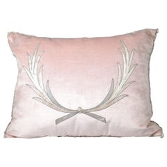 Embroidery Pillow, Antique Trim