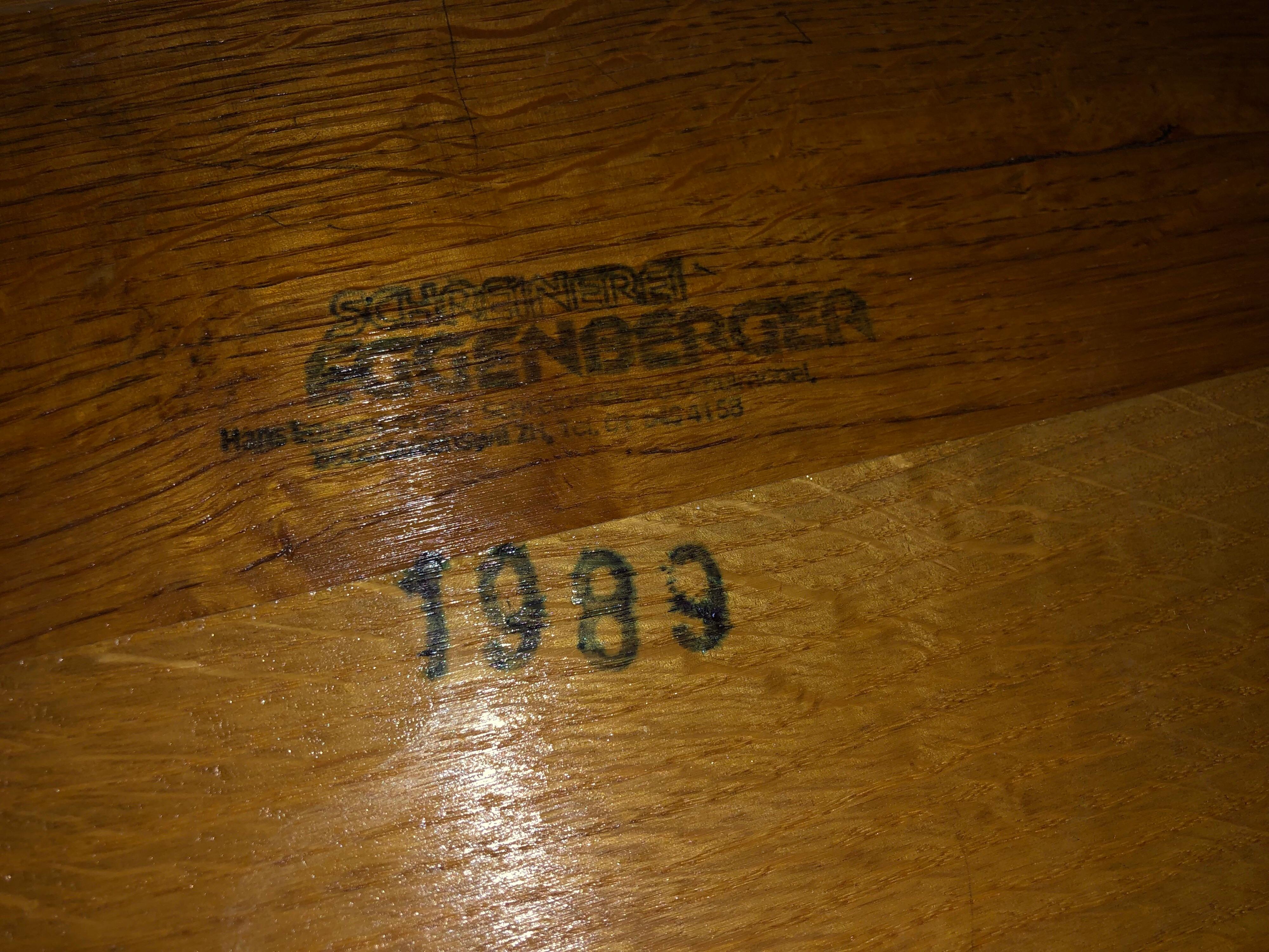 Late 20th Century Embru Patent 1989 Swiss Made Authentic School Desk Industrial Office Table