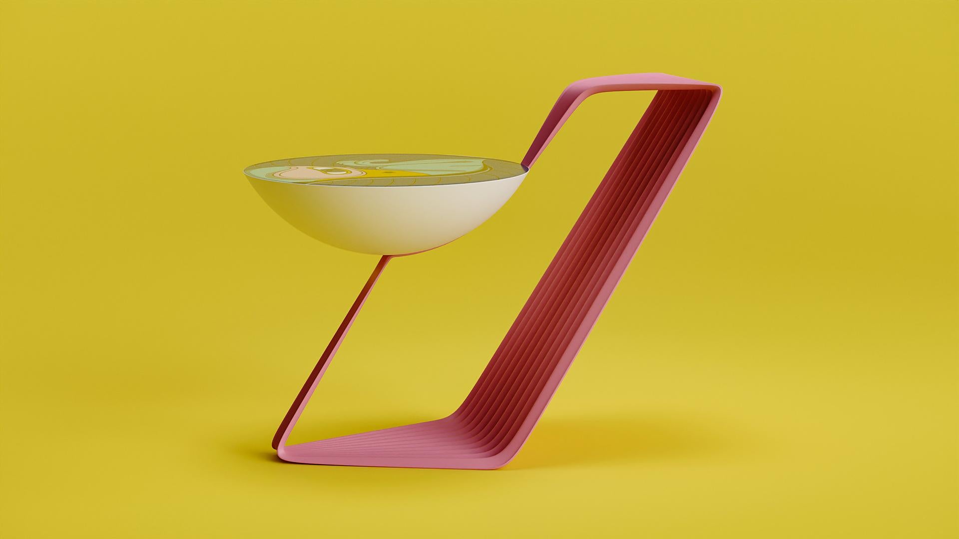 Table basse contemporaine en édition limitée Design Wood&Metal Embryo Neuf - En vente à วัฒนา, TH